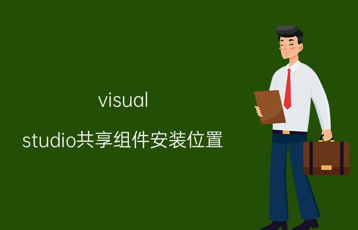 visual studio共享组件安装位置